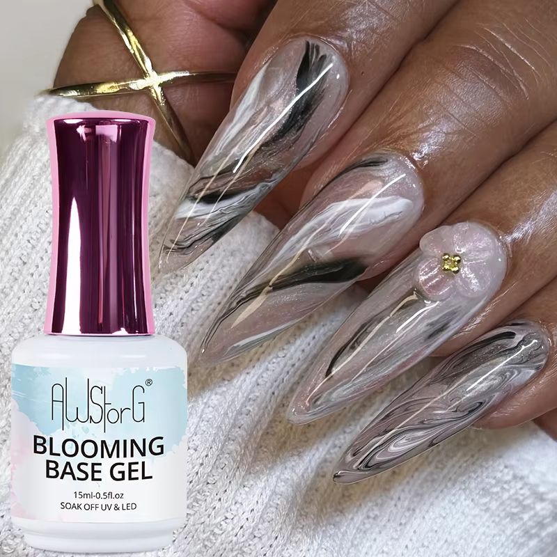 15ml Nail Blooming Gel  Easy Blossom Effect Functional Gel For Creative Nail Art  SalonQuality Desi 3