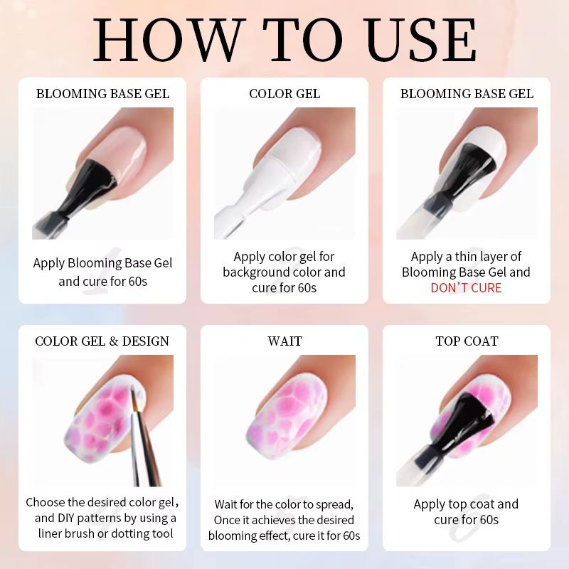 15ml Nail Blooming Gel  Easy Blossom Effect Functional Gel For Creative Nail Art  SalonQuality Desi 5