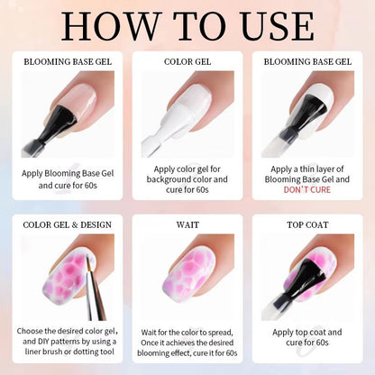15ml Nail Blooming Gel  Easy Blossom Effect Functional Gel For Creative Nail Art  SalonQuality Desi 5