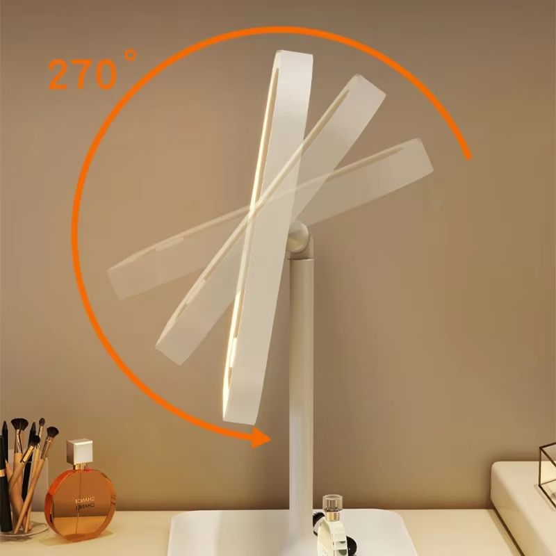 LED Makeup Mirror With Lights  3Color Dimmable Desktop Vanity Mirror With Touch Control 2