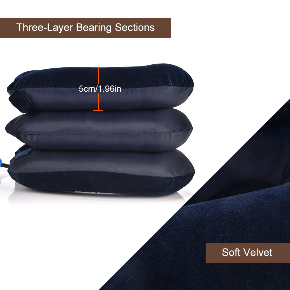 Orthopedic Inflatable Neck Collar, Posture Correct Cervical Vertebra Ontlaster, Shoulder Headache Pain Relief Pillow