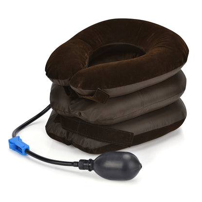 Orthopedic Inflatable Neck Collar, Posture Correct Cervical Vertebra Ontlaster, Shoulder Headache Pain Relief Pillow