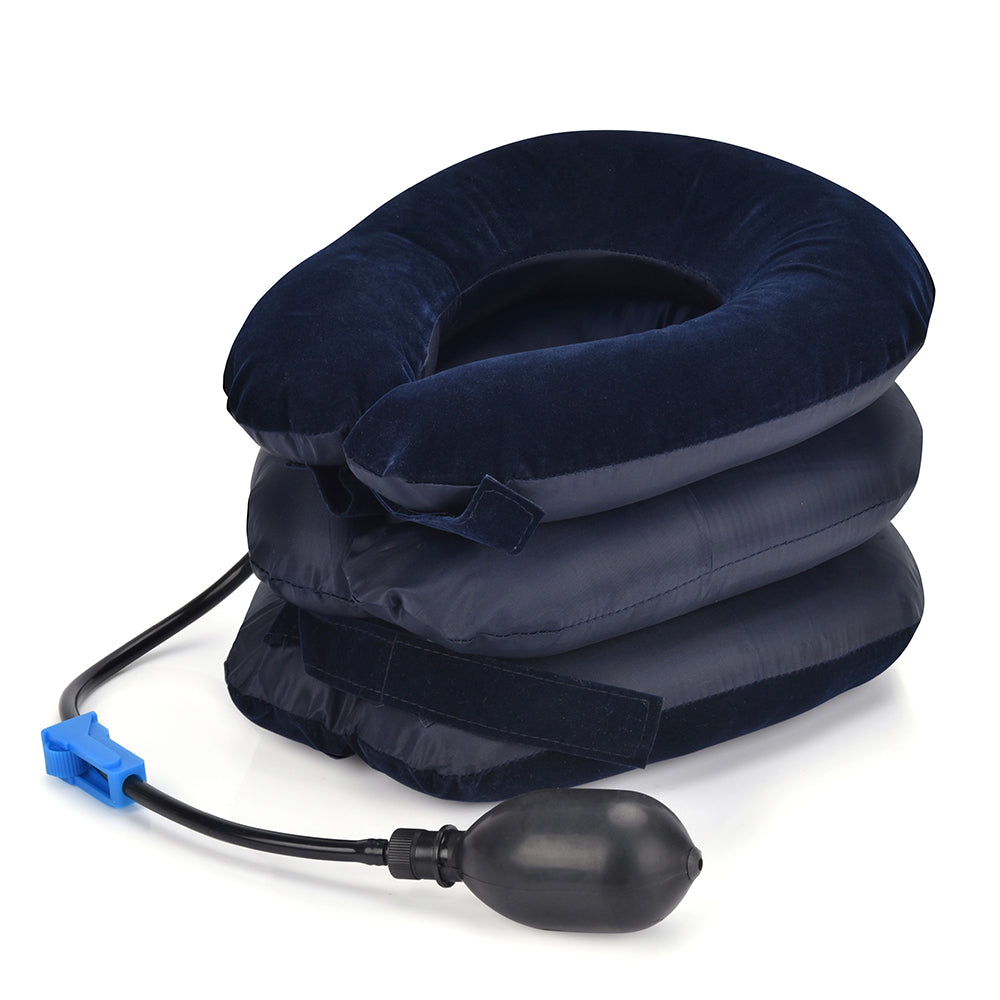 Orthopedic Inflatable Neck Collar, Posture Correct Cervical Vertebra Ontlaster, Shoulder Headache Pain Relief Pillow