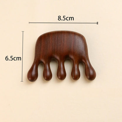 Wooden Massage Comb, Wood Massager, Scalp Head Oil Massager, Scalp Hair Comb