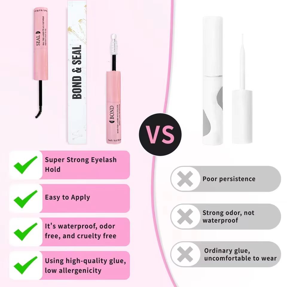 Lash Bond And Seal Kit  Super Strong Hold Eyelash Glue With Remover  Tweezers For DIY Lash Extensio 1