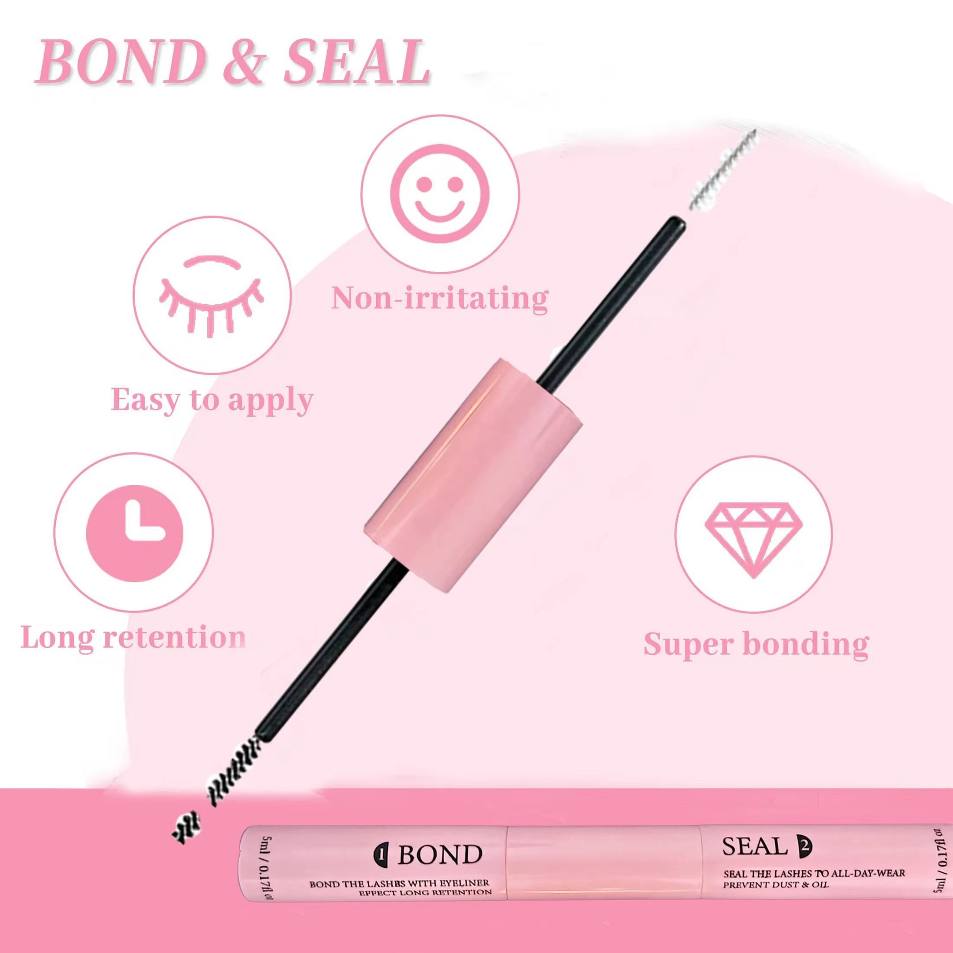Lash Bond And Seal Kit  Super Strong Hold Eyelash Glue With Remover  Tweezers For DIY Lash Extensio 3