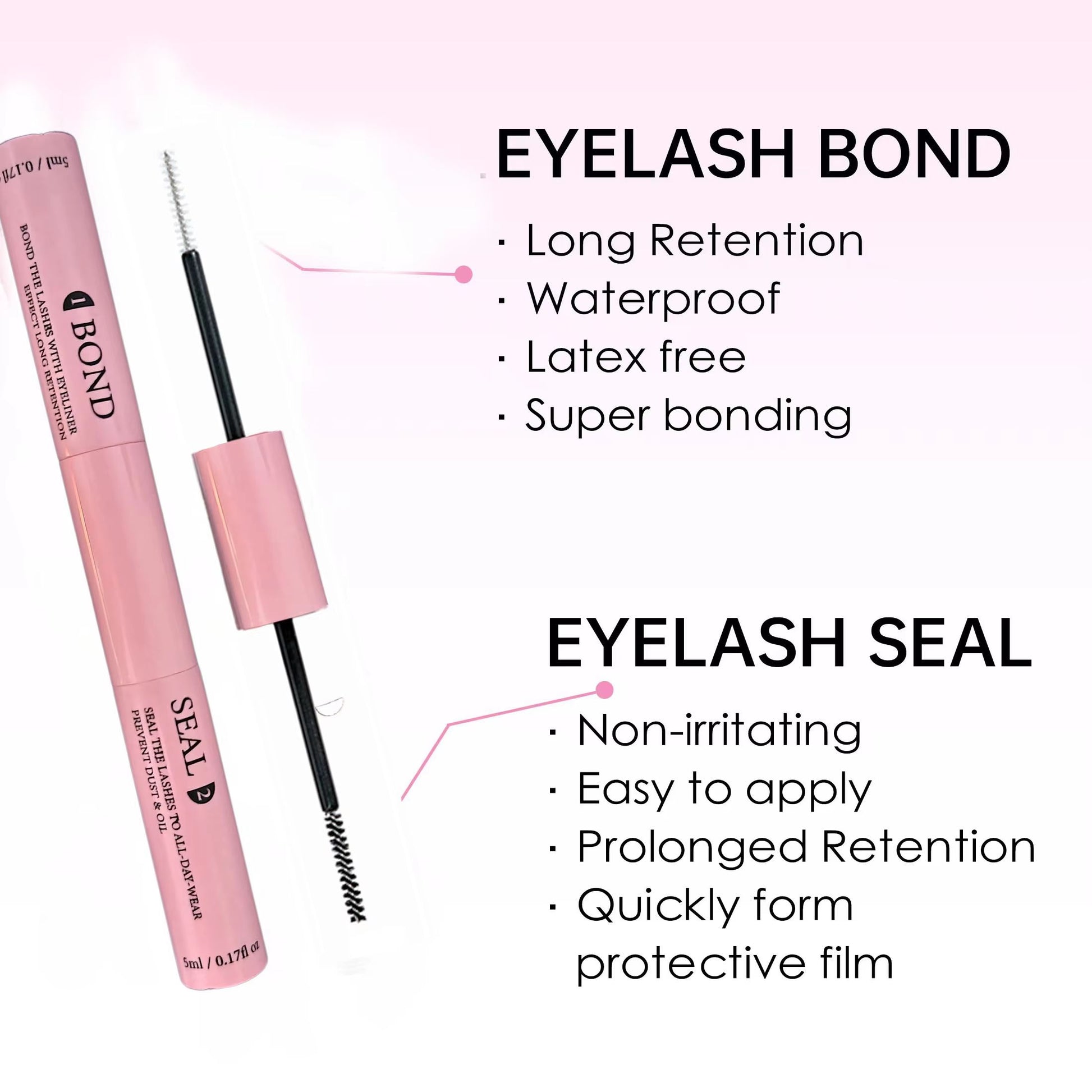 Lash Bond And Seal Kit  Super Strong Hold Eyelash Glue With Remover  Tweezers For DIY Lash Extensio 4