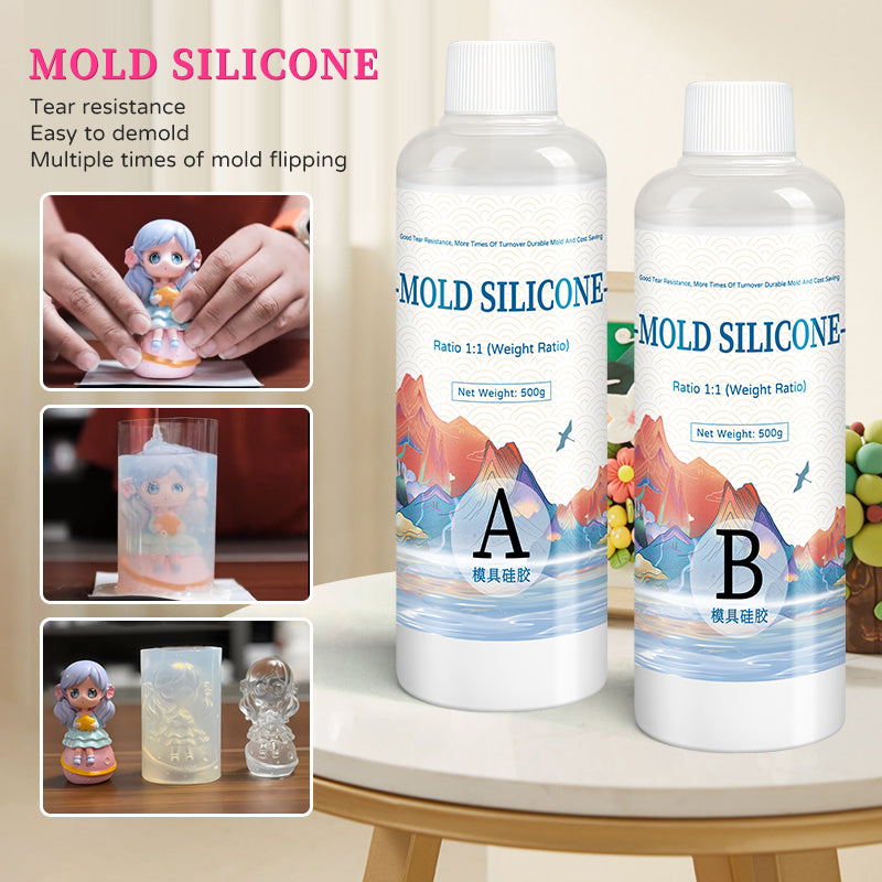 DIY Silicone Mold Making Kit, Fast Curing Liquid Rubber, Silicona Liquida Para Mold, Cured Silicone