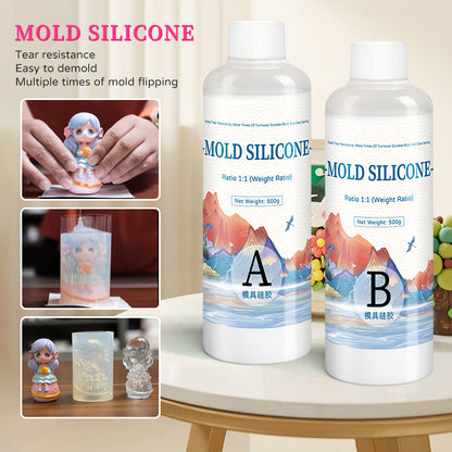 DIY Silicone Mold Making Kit, Fast Curing Liquid Rubber, Silicona Liquida Para Mold, Cured Silicone
