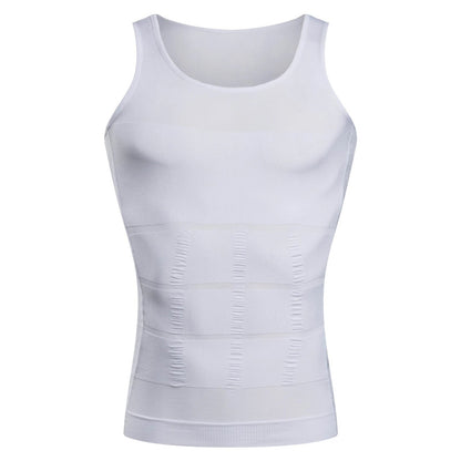 Slimming Compression Vest Men Body Shaper Waist Trainer Tank Top Seamless Undershirt Belly Control  5