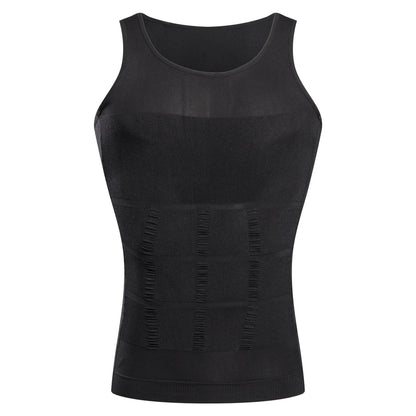 Slimming Compression Vest Men Body Shaper Waist Trainer Tank Top Seamless Undershirt Belly Control  6