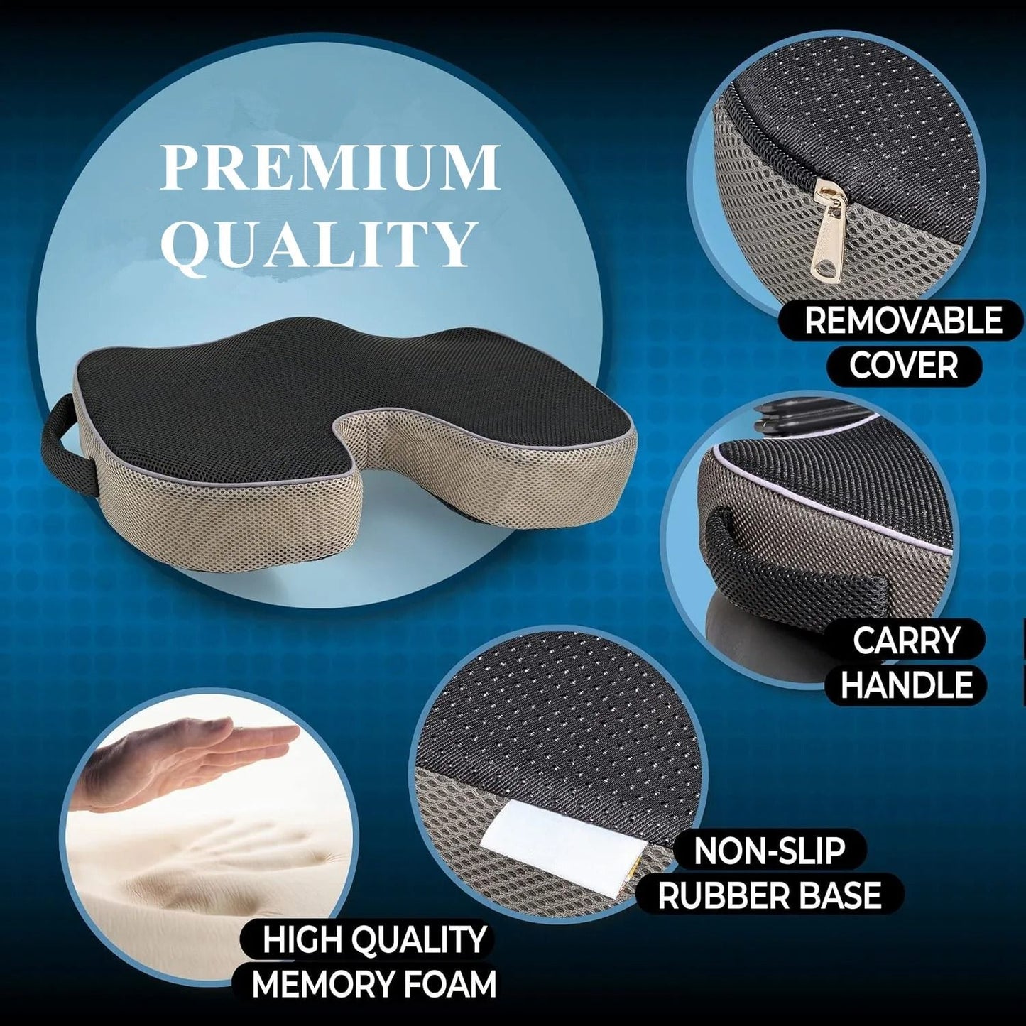 Orthopedic Memory Foam Cushion For Pain Relief 3