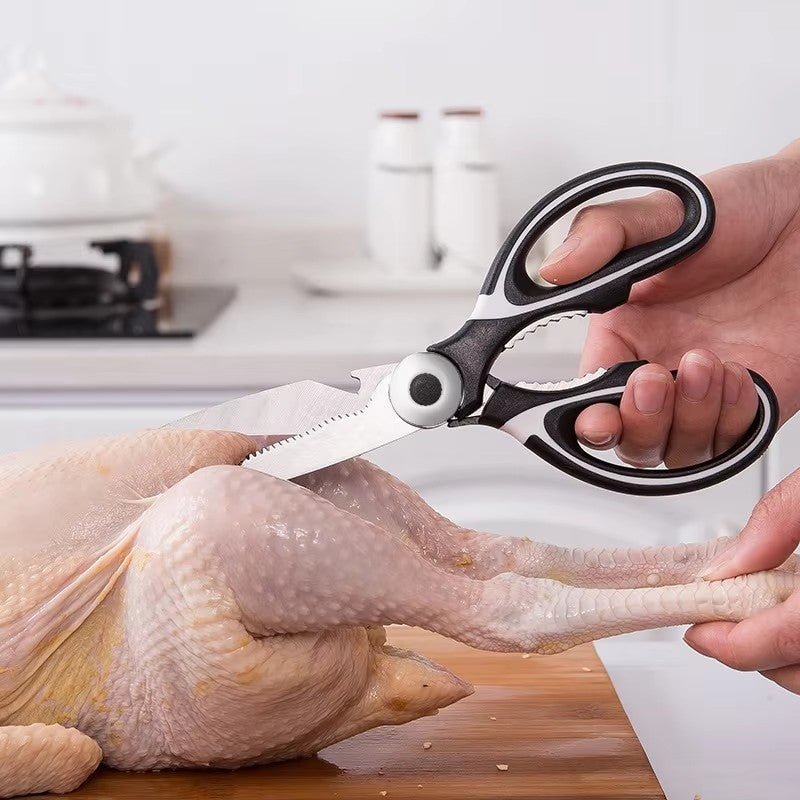 Heavy Duty Kitchen Scissors,Multifunctional Stainless Steel Scissors for Cutting Bones, Fish, Vegetables & Poultry