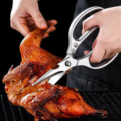 Heavy Duty Kitchen Scissors,Multifunctional Stainless Steel Scissors for Cutting Bones, Fish, Vegetables & Poultry