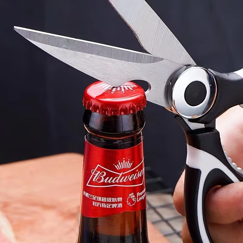 Heavy Duty Kitchen Scissors,Multifunctional Stainless Steel Scissors for Cutting Bones, Fish, Vegetables & Poultry
