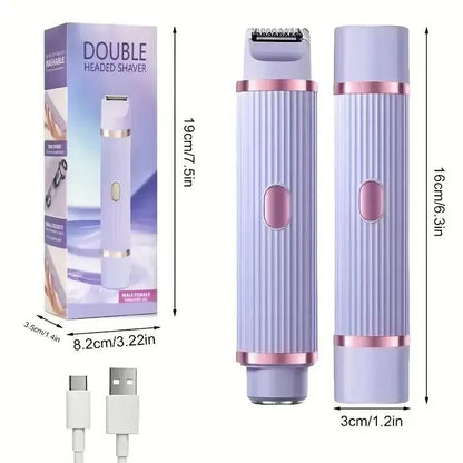 Two In One Womens Electric Shaver Portable Wet Dry 3
