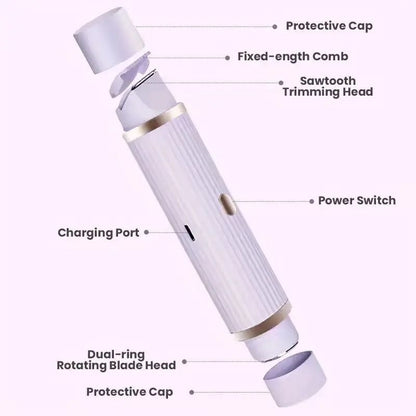 Two In One Womens Electric Shaver Portable Wet Dry 4