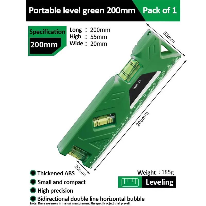 Mini Magnetic Level Gauge With Ruler And Protractor 10