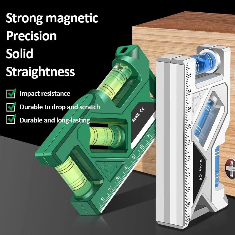 Mini Magnetic Level Gauge With Ruler And Protractor 1