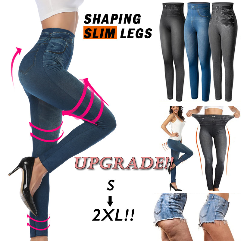 Sexy Printing Faux Denim Leggings For Women Miss Moly Slim Fit Stretchable Jeans Pants Summer Casua 1