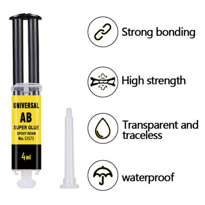 Epoxy Resin AB Glue, Waterproof Fast Adhesive, Repair Strong Bond