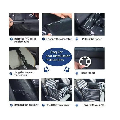 Travel Dog Car Seat Carrier Waterproof Pet Hammock 4