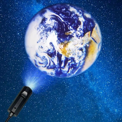USB Moon  Earth Projection Lamp  Atmospheric Ceiling Light For Bedrooms Parties  Relaxation 2