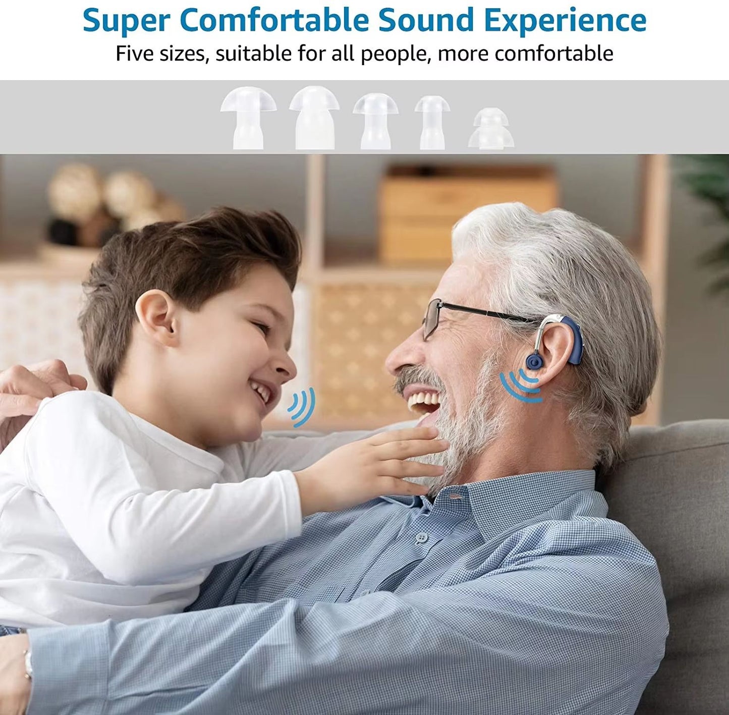 Mini Rechargeable Hearing Aids  Adjustable Tone Digital Sound Amplifier For Elderly  Hearing Suppor 2