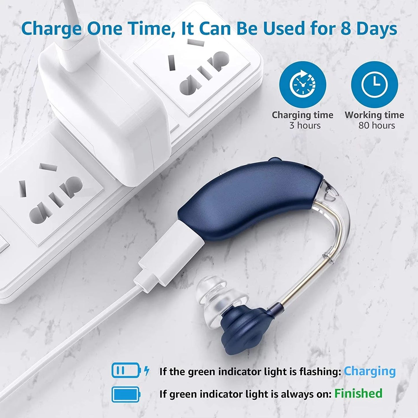 Mini Rechargeable Hearing Aids  Adjustable Tone Digital Sound Amplifier For Elderly  Hearing Suppor 4