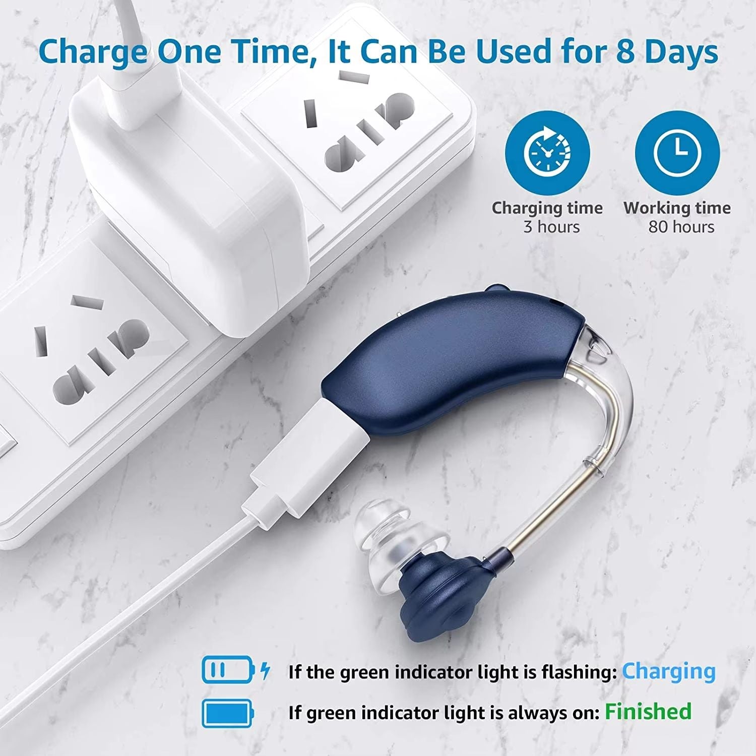Mini Rechargeable Hearing Aids  Adjustable Tone Digital Sound Amplifier For Elderly  Hearing Suppor 4