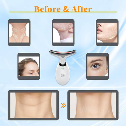 Facial Lift Device 7 Colors Anti Wrinkle Massager, Neck & Face Tightening, Reduce Double Chin