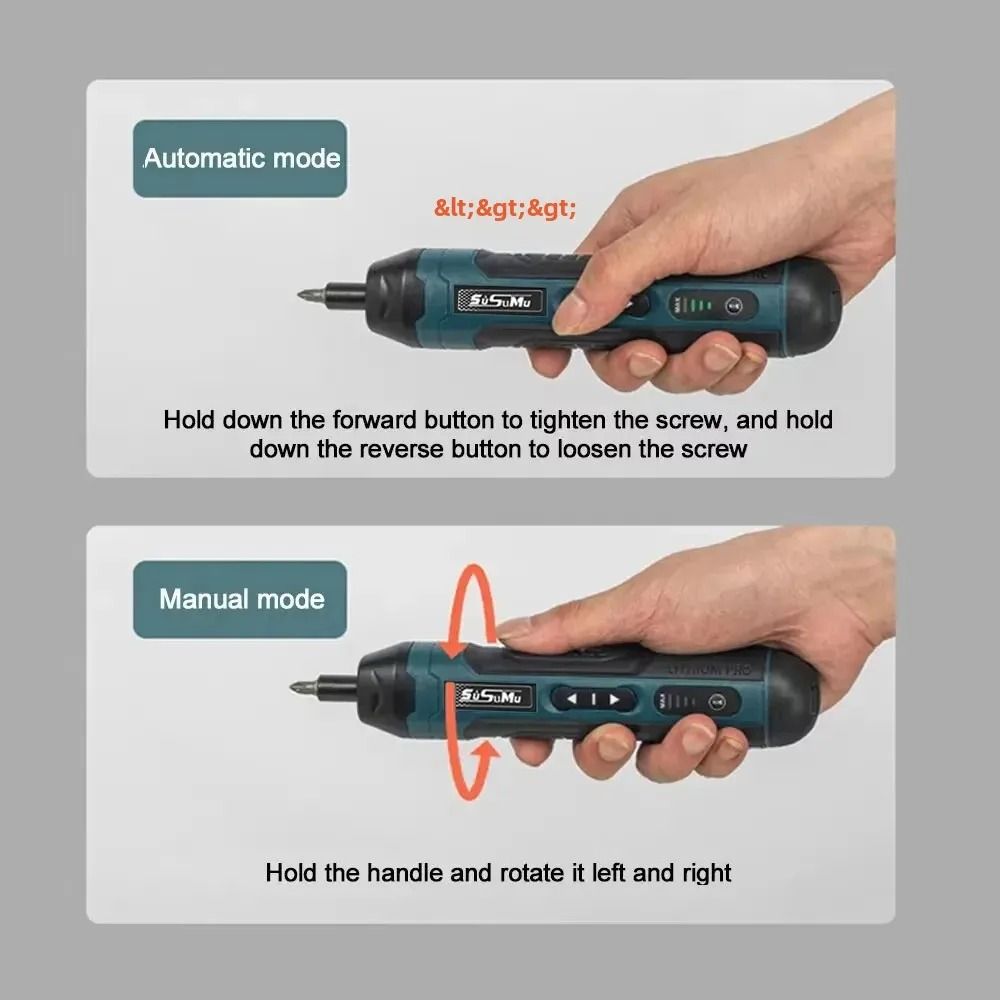 Mini Electric Screwdriver Set USB Rechargeable 3