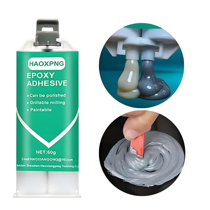 Epoxy Resin Adhesive, Metal Repair Agent for Steel Copper Aluminum, Stone Ceramic, Crack Welding AB Glue