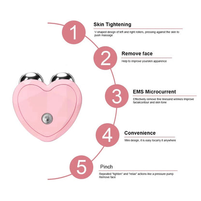 Microcurrent Face Lifting Machine, Facial Massager, Beauty Charging Anti Wrinkle Roller