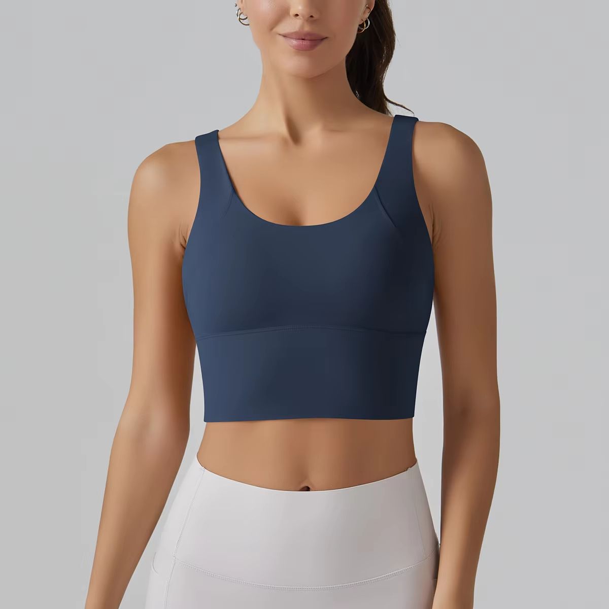 Womens Sports Bra  Shockproof Yoga Bra With Beautiful Back Design For Running Training  Fitness 1