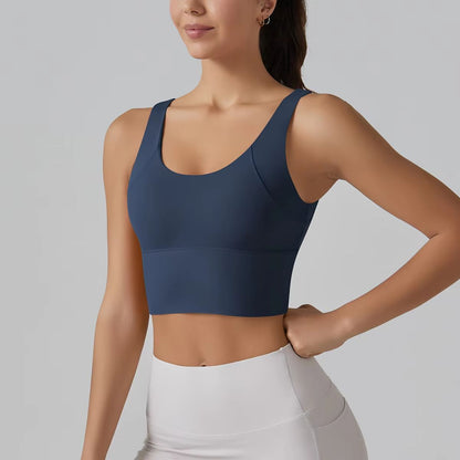 Womens Sports Bra  Shockproof Yoga Bra With Beautiful Back Design For Running Training  Fitness 2
