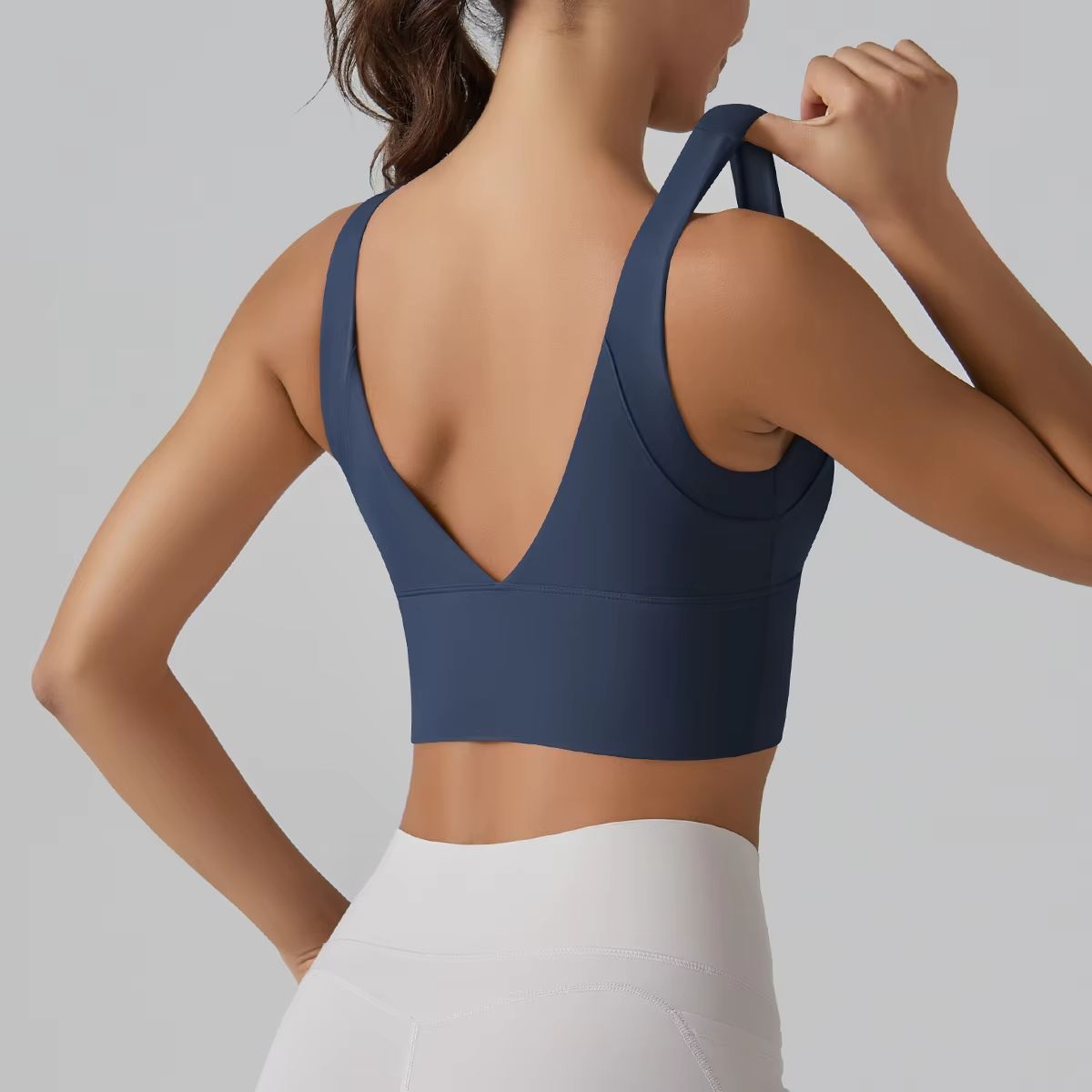 Womens Sports Bra  Shockproof Yoga Bra With Beautiful Back Design For Running Training  Fitness 3