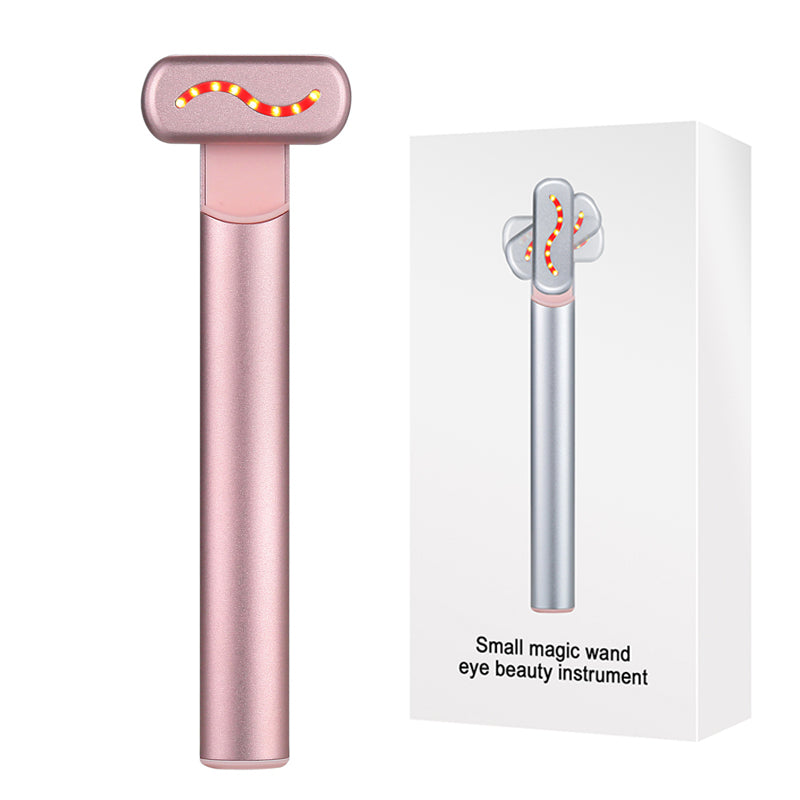 Red Light Facial Wand & EMS Microcurrent Face Lifting Device, Eye Neck Massager, Skin Tightening Anti Wrinkle Skin Care