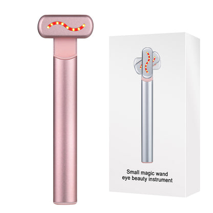 Red Light Facial Wand & EMS Microcurrent Face Lifting Device, Eye Neck Massager, Skin Tightening Anti Wrinkle Skin Care