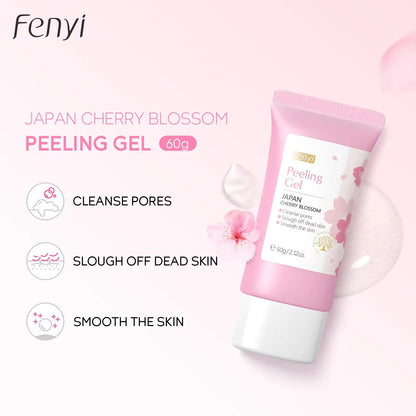 Sakura Deep Cleansing Exfoliating Gel  Brightening Moisturizing Facial Scrub For Smooth  Radiant Sk 1