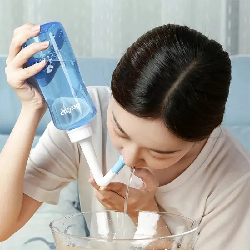 Adult and Children Nasal Cavity Wash Bottle 300ml, 1 Piece Nasal Wash, Physiological Saline for Rhinitis Care