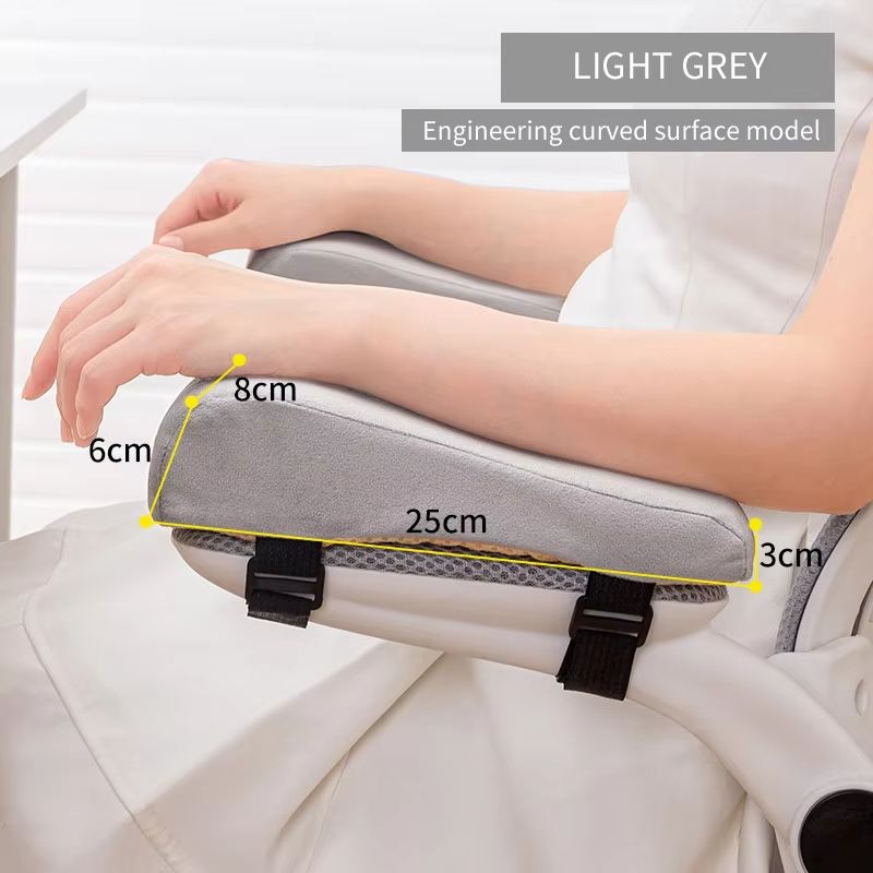 Foam Chair Armrest Pads  Cushioned Elbow Support Pillows For Office Chairs  Armrest Relief 7