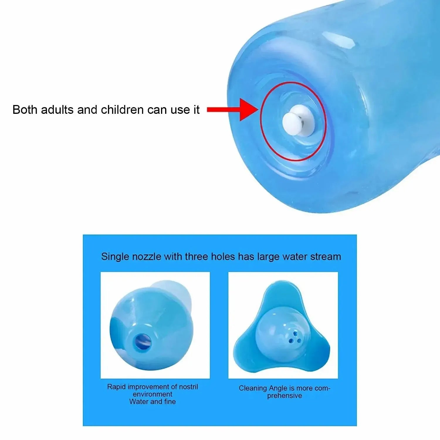 Adult And Children Nasal Cavity Wash Bottle 300ml 1 Piece Nasal Wash Physiological Saline For Rhini 4