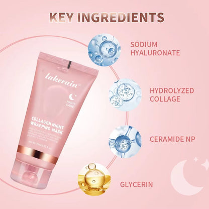 Collagen Jelly Cream  Hydrolyzed Collagen Facial Mask For Overnight Hydration Firming  Moisturizing 4