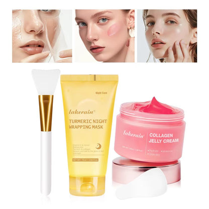 Collagen Jelly Cream  Hydrolyzed Collagen Facial Mask For Overnight Hydration Firming  Moisturizing 6