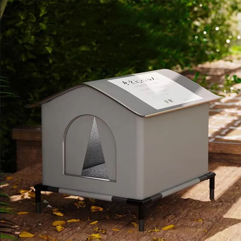 Waterproof Outdoor Cat and Dog House – Winter Warm Pet Cave Bed, Foldable & Washable Shelter