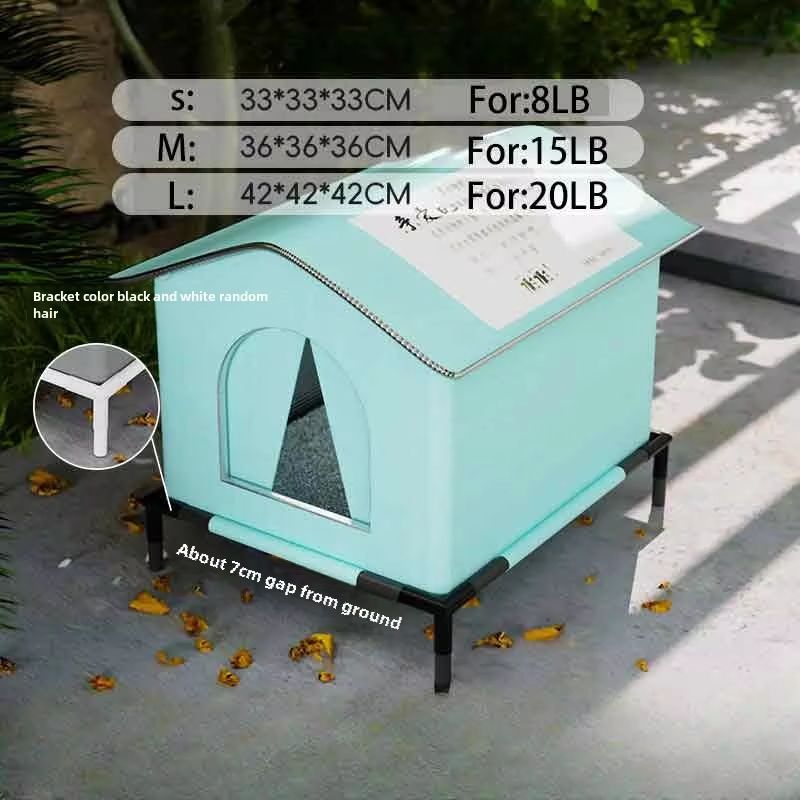 Waterproof Outdoor Cat And Dog House  Winter Warm Pet Cave Bed Foldable  Washable Shelter 9