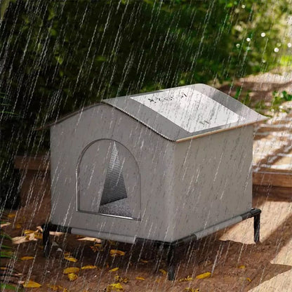 Waterproof Outdoor Cat And Dog House  Winter Warm Pet Cave Bed Foldable  Washable Shelter 2