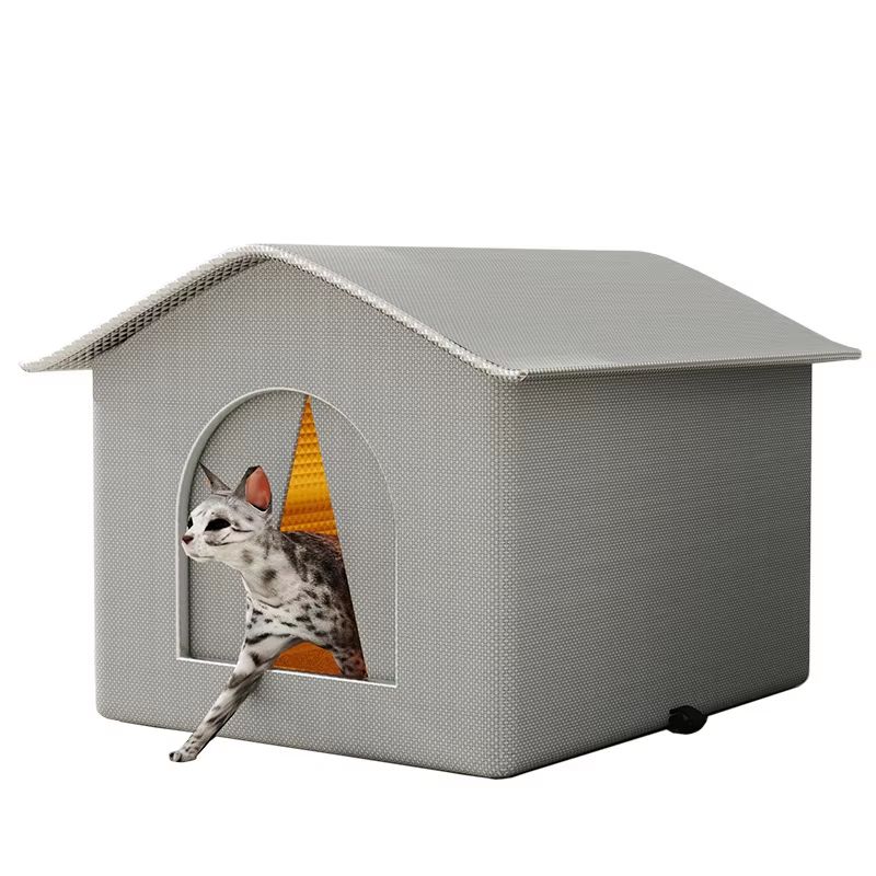 Waterproof Outdoor Cat And Dog House  Winter Warm Pet Cave Bed Foldable  Washable Shelter 3