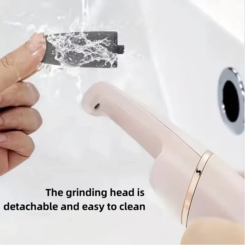 Automatic Foot Grinder, USB Electric Dead Skin Pedicure, Rechargeable Roller Feet Pedicure Tool with 2 Removable Roller